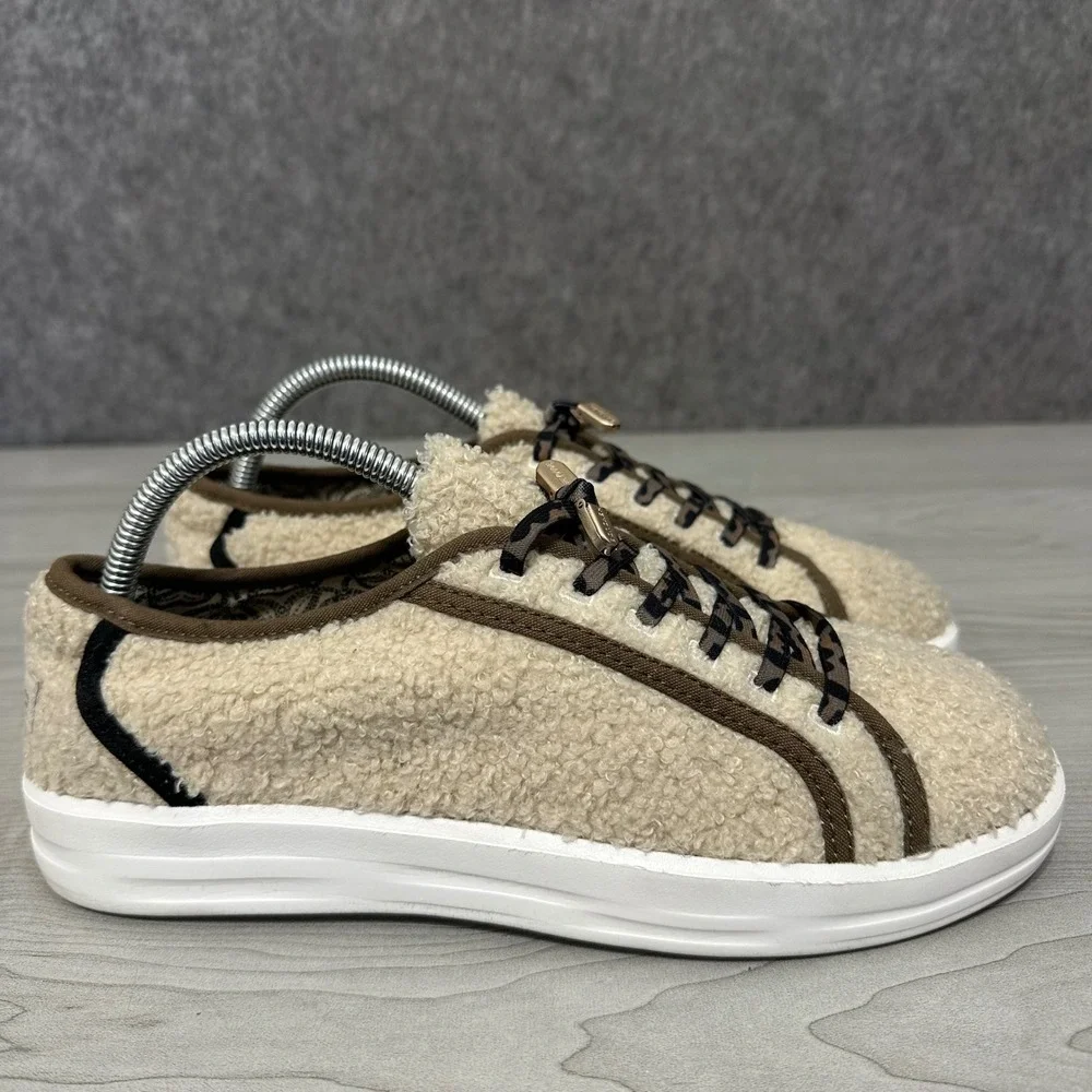Hey‎ Dude Karina Sherpa Shoes Womens Size 9 Marshmallow Leo Beige Faux Fur
